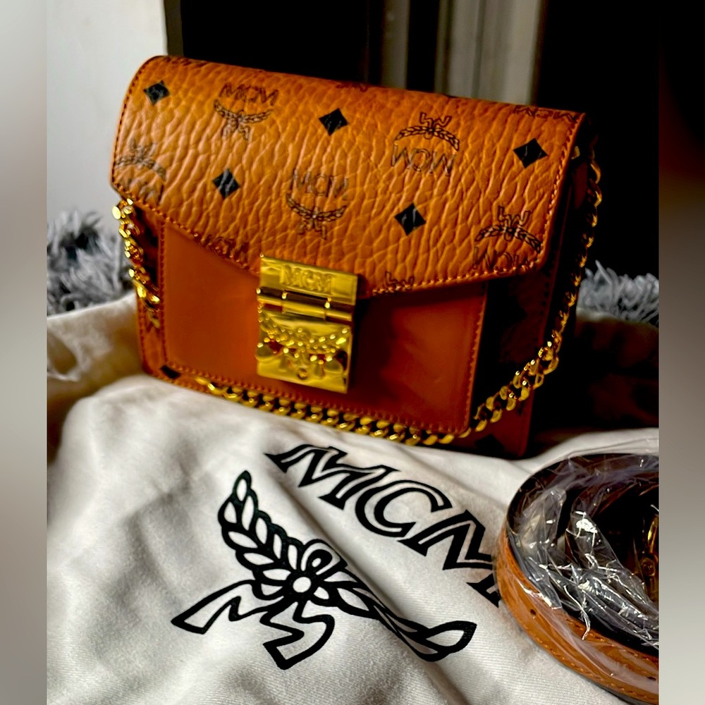 Brand new mini MCM crossbody bag. Can also be used as a handbag